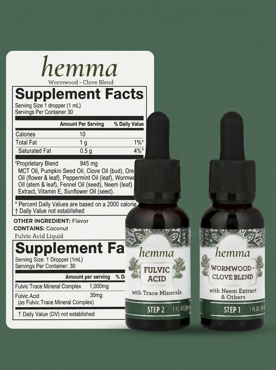 Hemma® GutCleanse — 2-Step Parasite Cleanse Kit